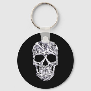Car Mechanic Tools Skull Garage Halloween Costume  Key Ring