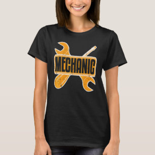 Car Mechanic Wrench And Screwdriver Car Enthusiast T-Shirt