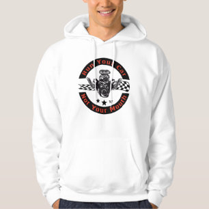 Car Motor Drag Racing Fan Rennauto V8 Mechanic Hoodie