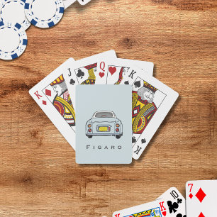 Car Name Pale Aqua Figaro Playing Cards