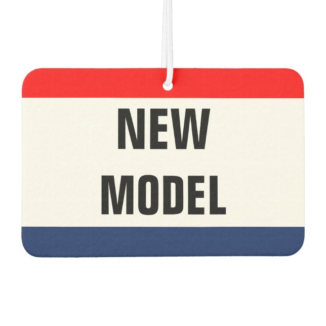 Car New Model Promo Signage Customisable Car Air Freshener (Front)