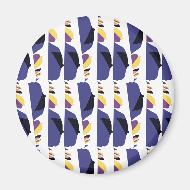 Car Night Shades Pixelat by Masanser Magnet (Front)