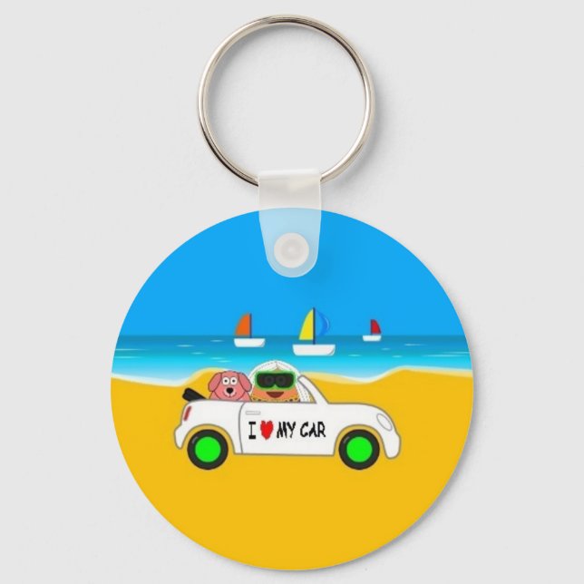 Car of Pou Key Ring (Front)