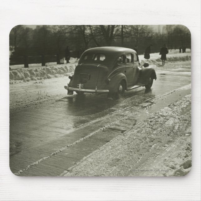 Car on road mouse pad (Front)