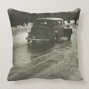 Car on the Road Cushion