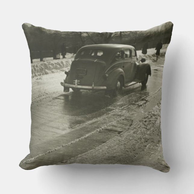 Car on the Road Cushion (Front)