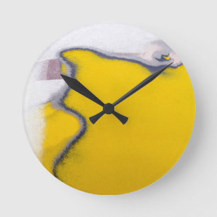 Car Paint Peeling Art Round Clock