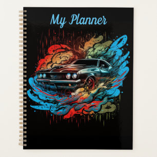 Car Planner, Colorful Car Planner, 8.5" x 11" Planner
