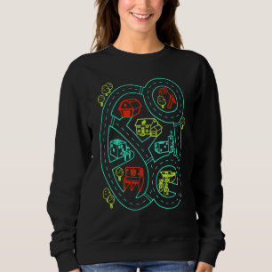 Car Play Mat Road Map Sweatshirt