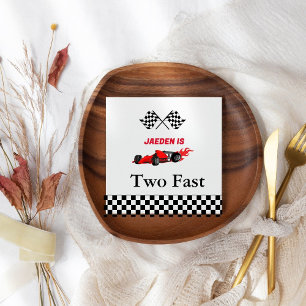 Car race boy @nd birthday party napkin