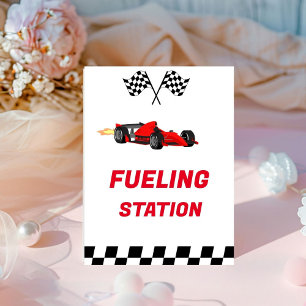 Car Race Growing Up Two Fast Fuelling Station Sign