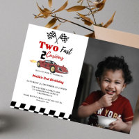 Car race Two fast 2 curious boy 2nd birthday Party