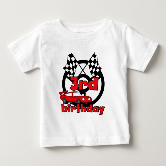 Car Racing 3rd Birthday Tshirts and Gifts (Front)