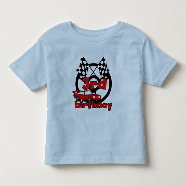 Car Racing 3rd Birthday Tshirts and Gifts (Front)