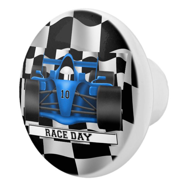 Car Racing Auto Boys room Dresser Drawer Knob Pull (Right)