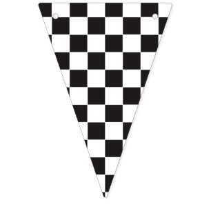 Car Racing / Chess Pattern + your backgr. & ideas Bunting