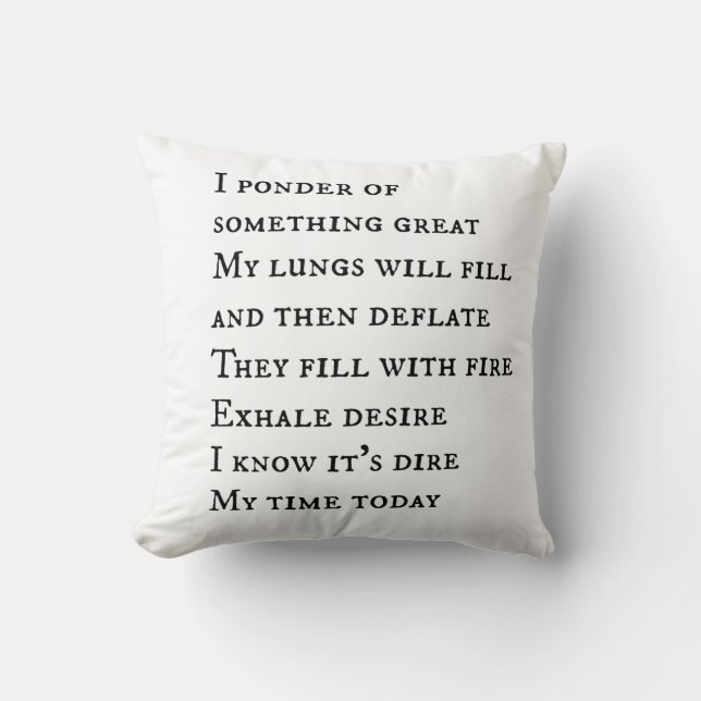 Car Radio Lyrics Pillow For Teens (Front)