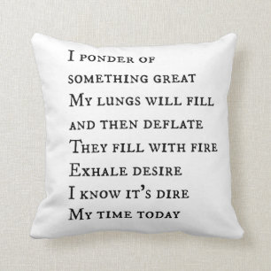 Car Radio Lyrics Pillow For Teens