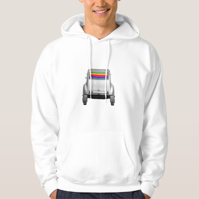 Car + rainbow hoodie (Front)