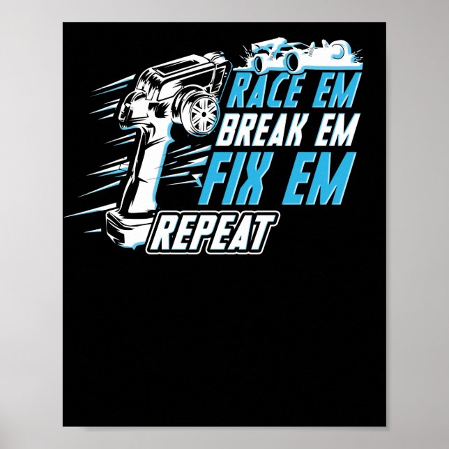 Car Remote Control Racing Poster (Front)