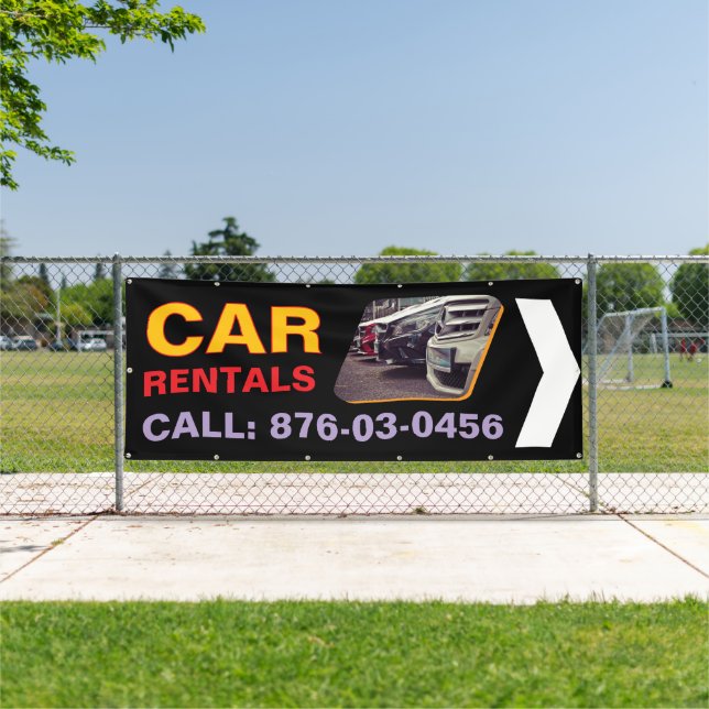 Car Rental Custom Outdoor Banner (Insitu)