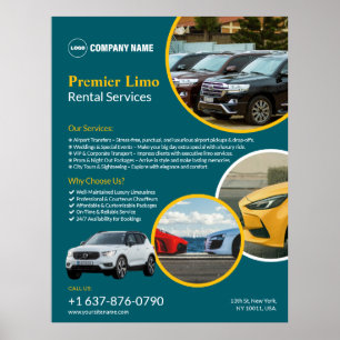 Car Rental Services Custom Poster