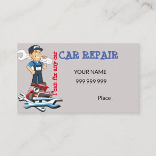 Car repair one side simple business card