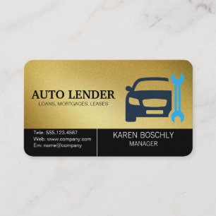 Car Repair Services Auto Industry Business Card