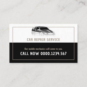 Car Repair Services Professional Business Card