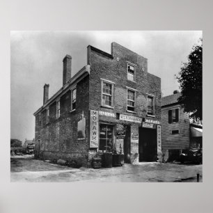 Car Repair & Tire Shop: 1940s Poster