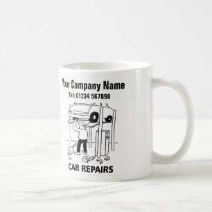 Car Repairs Cartoon Mug