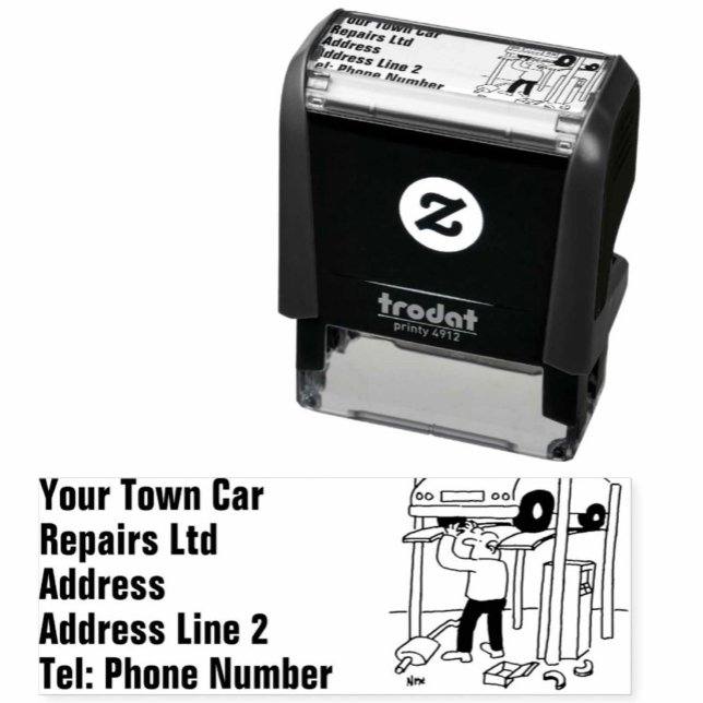 Car Repairs & Servicing Garage Self-inking Stamp (Creator Uploaded)