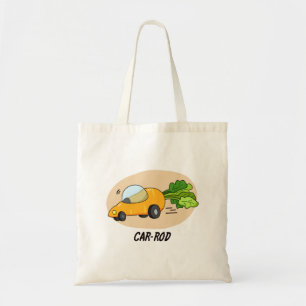Car-rod Funny Carrot Pun Tote Bag