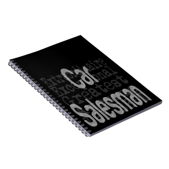 Car Salesman Extraordinaire Notebook (Right Side)
