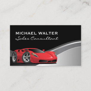 Car Salesman Sports Car Business Card