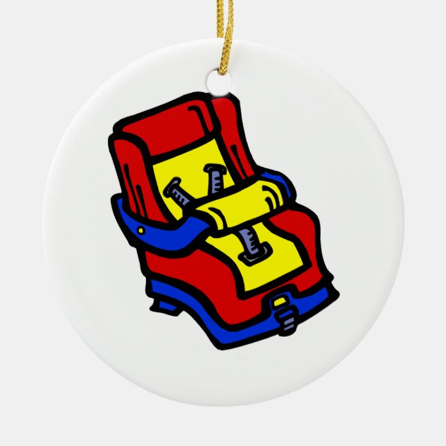 Car Seat Ceramic Ornament (Front)