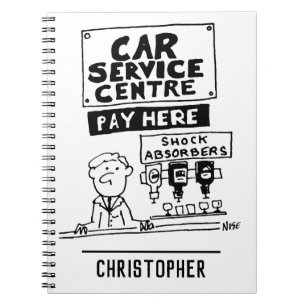 Car Service Centre Mechanics and Shock Absorbers Notebook