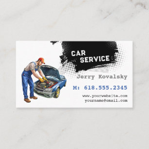 Car Services Car Parts Business Card