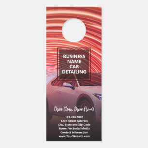 Car Services - Detailing, Audio and Other Services Door Hanger