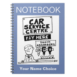 Car Servicing Centre Payment Desk Notebook