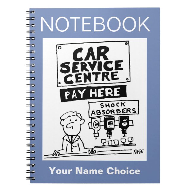 Car Servicing Centre Payment Desk Notebook (Front)
