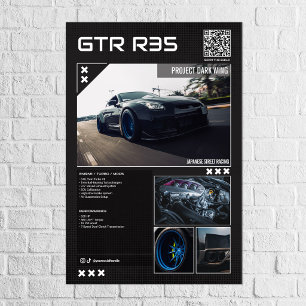 Car Show display Board Fully Custom Poster