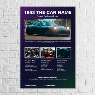 Car Show Spec Board Chameleon carbon Poster