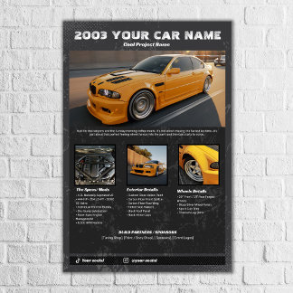 Car Show Spec Board Multi images Poster