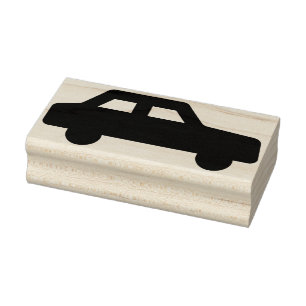car silhouette art stamp