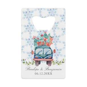 Car Snowflakes Winter Wedding Thank You Favours