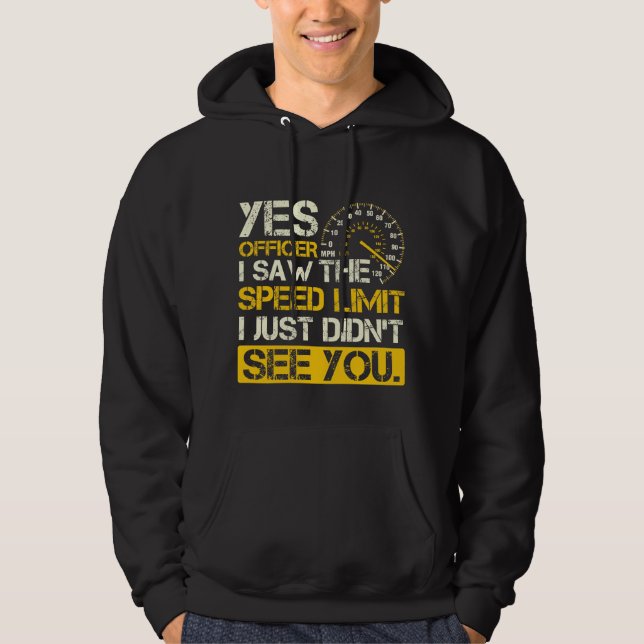 Car Speed lover Mechanics Racer Funny Dragster Hoodie (Front)