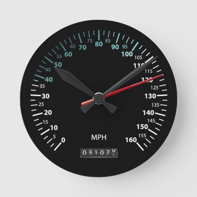 Car Speedometer Round Clock (Front)