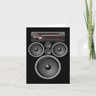 CAR STEREO SPEAKERS SYSTEM AUDIO HALLOWEEN COSTUME CARD