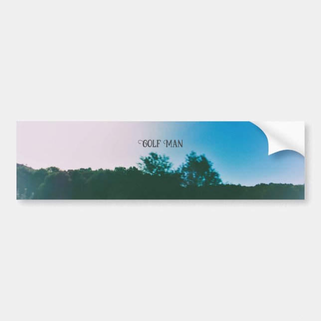 CAR STICKER LABEL Golf Man STYLE  (Front)
